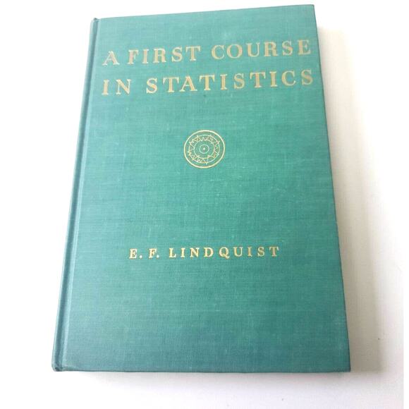 A First Course in Statistics E. F. Lindquist Revised Edition 1942 Hardcover - Picture 1 of 13